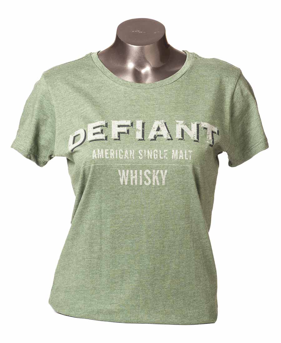 Women's Distressed ASM Tee- Green